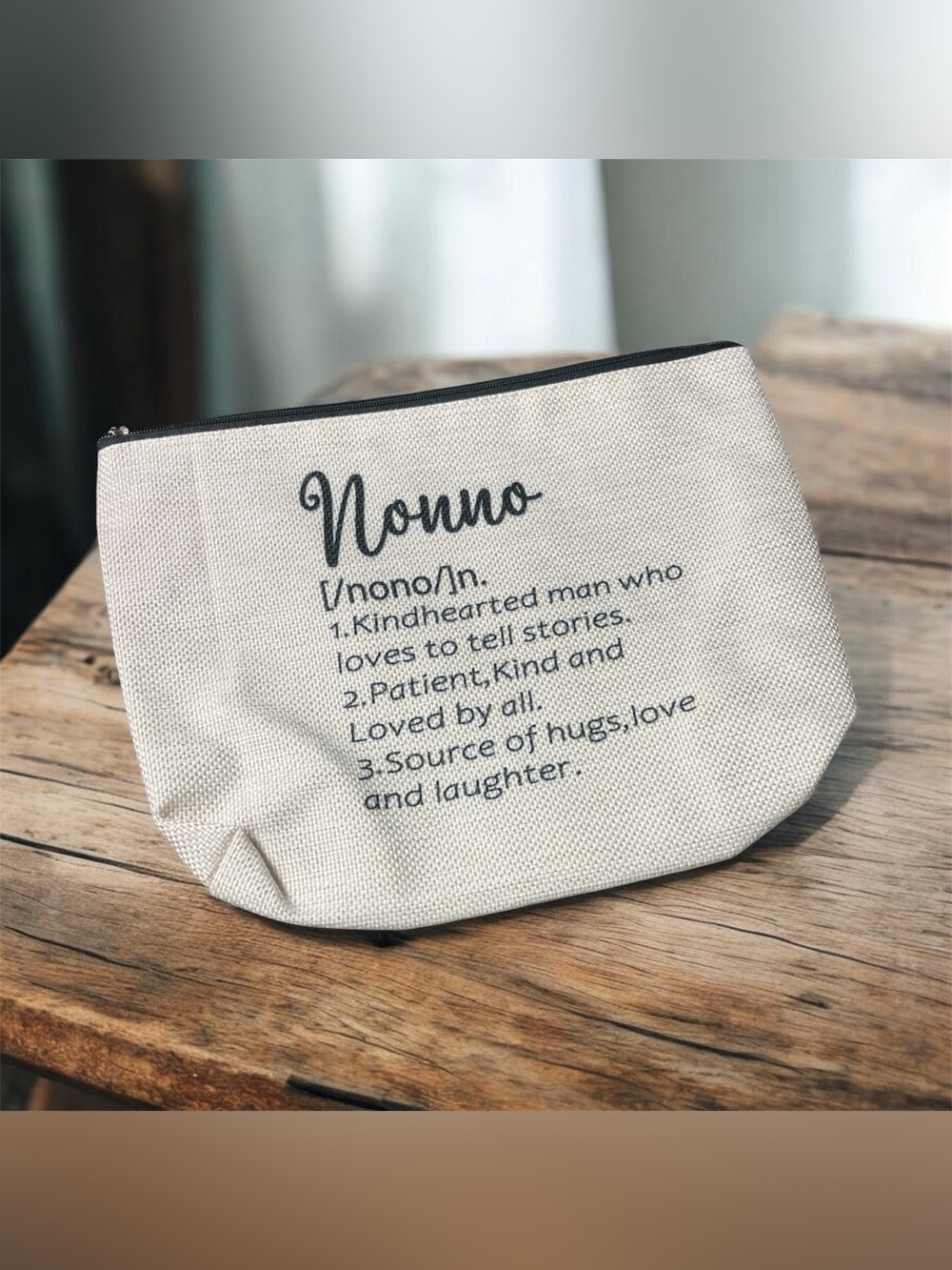 5for$10 Grandpa Nonno Kindhearted Man Zipper Travel Bag